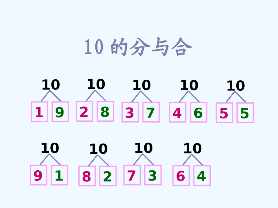 小学数学人教2011课标版一年级分与合_第3页
