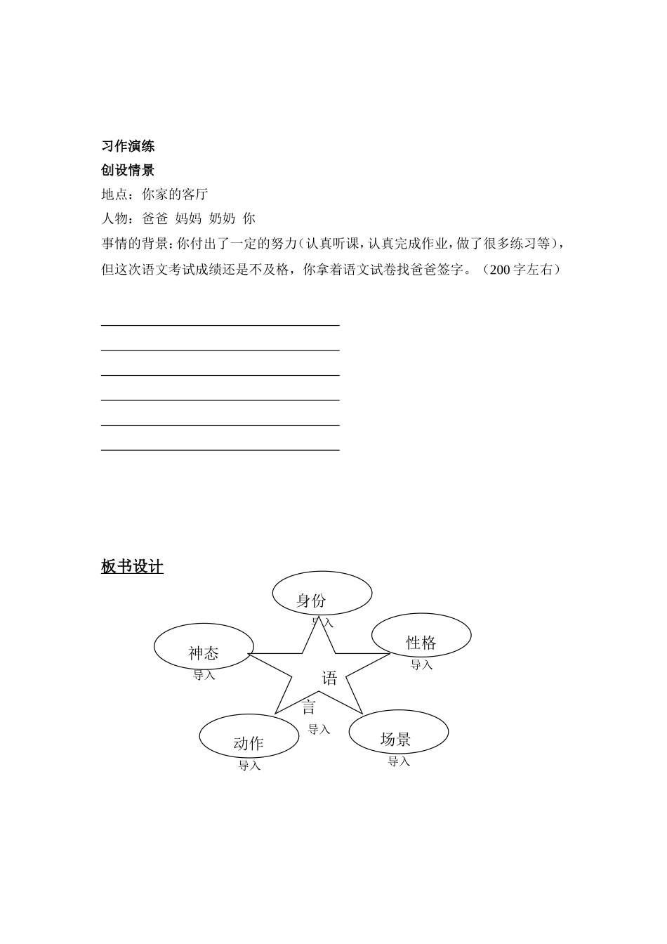 人物语言描写的学习卡_第2页