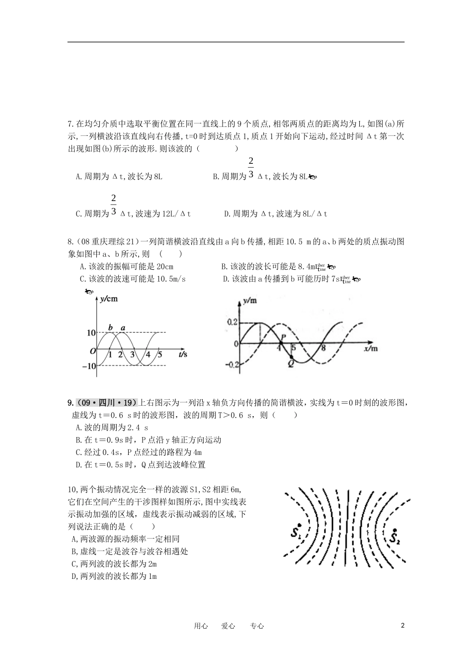 河南省洛阳市第一高级中学高二物理周练_第2页