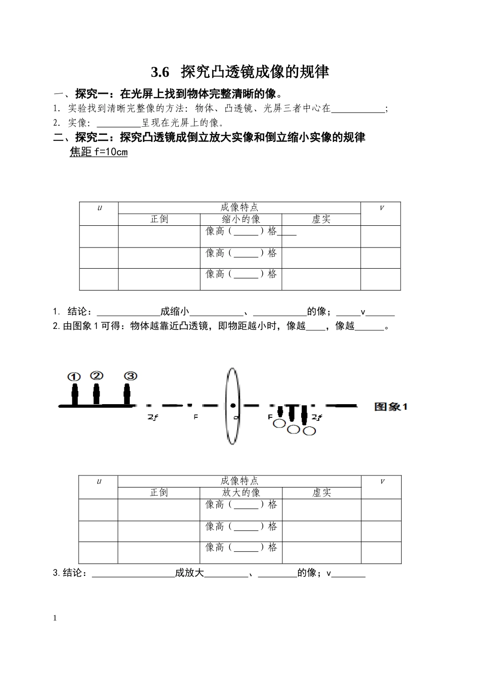 6.探究凸透镜成像规律_第1页