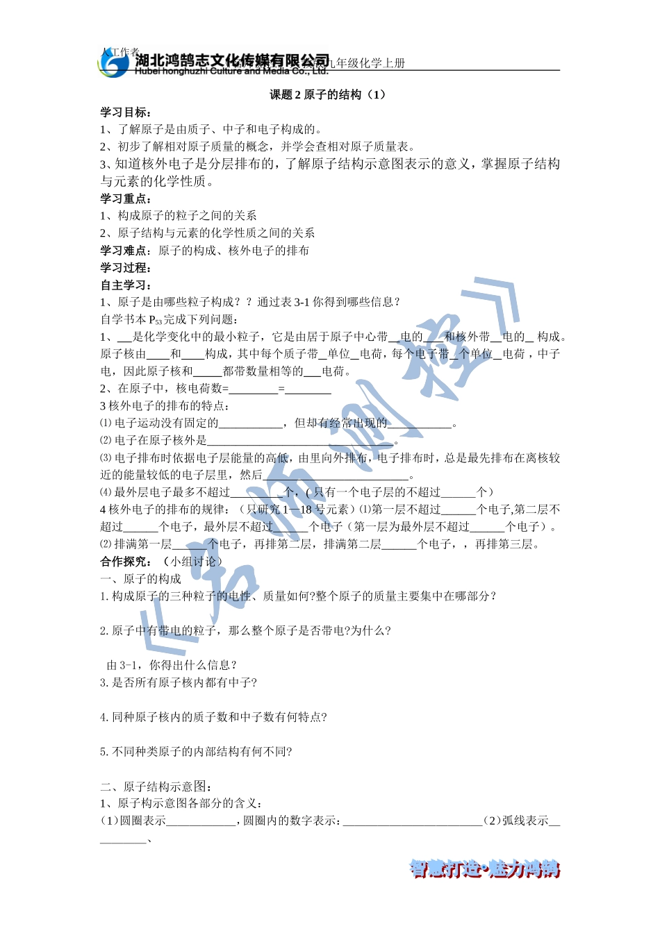 课题2原子的构成_第1页