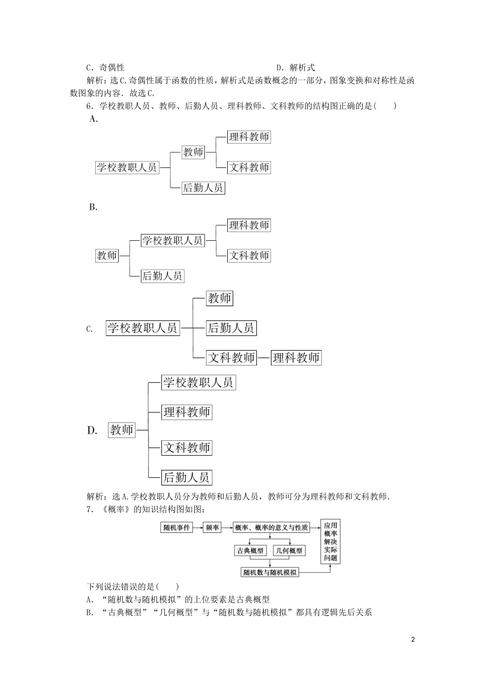 高中数学 第四章 框图 章末综合检测（四）（含解析）新人教A版选修1-2-新人教A版高二选修1-2数学试题_第2页