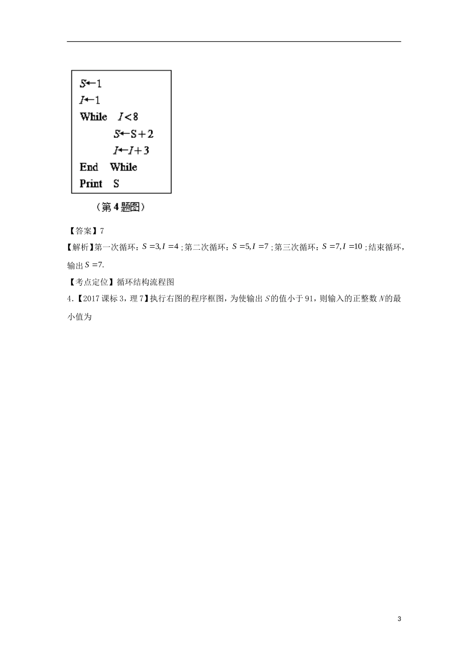 （江苏专用）高考数学总复习 专题12.1 算法初步试题（含解析）-人教版高三全册数学试题_第3页