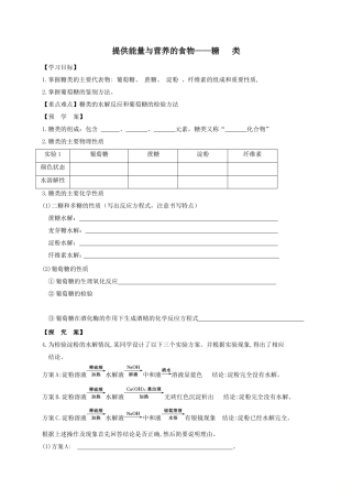 第二单元提供能量与营养的食物