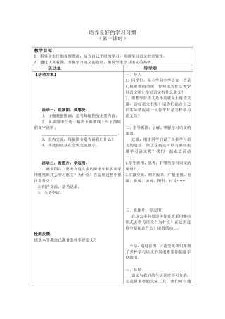 培养良好的学习习惯1