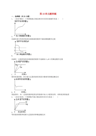 到实验室去：探究酸和碱的化学性质