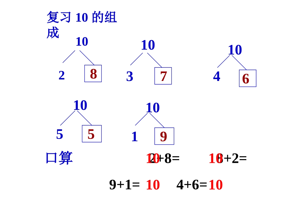 小学数学人教2011课标版一年级8、7、6_第2页