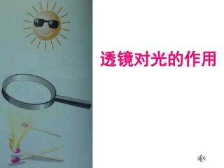 17.透镜对光的作用1