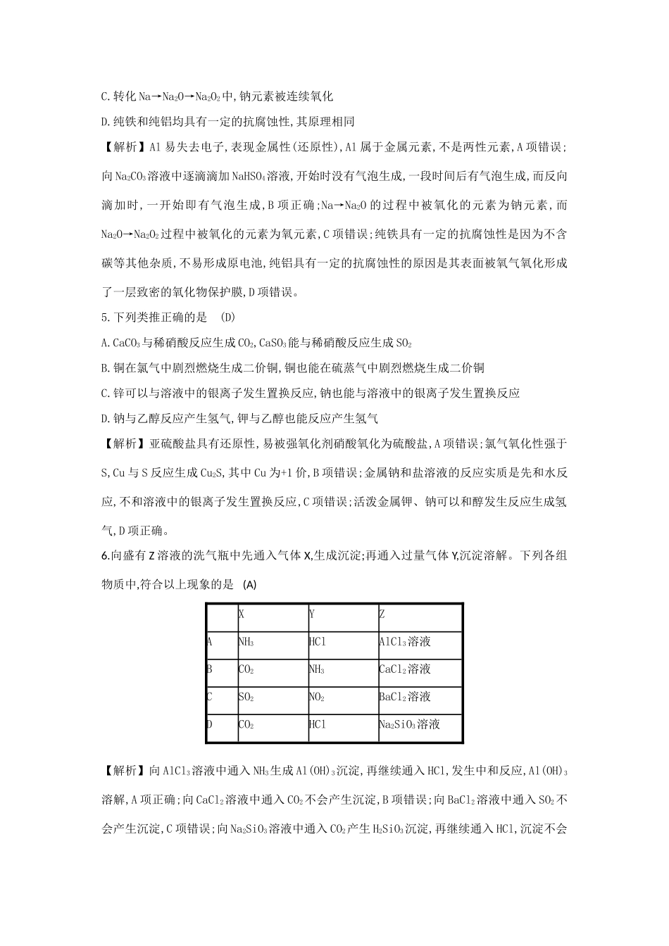 广东省高考化学一轮复习 单元综合检测2-人教版高三全册化学试题_第2页