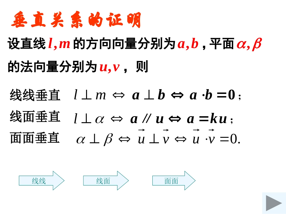 空间平行与垂直关系的向量证明(学生)_第3页