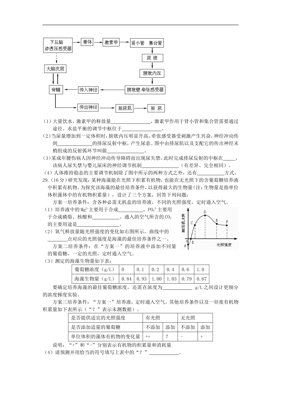 广东省雷州市2013届高三生物12月月考试题新人教版_第3页