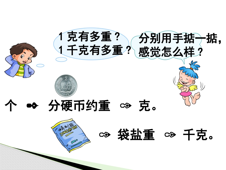小学数学人教2011课标版二年级《克与千克》教学课件_第3页