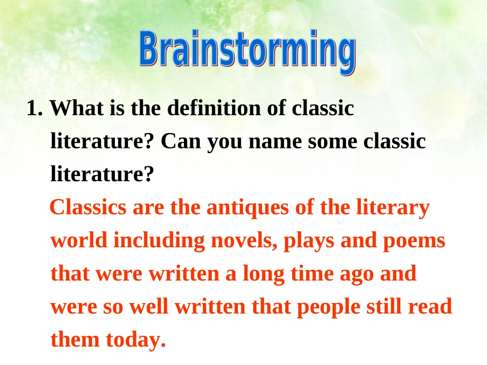 Reading(2)：Appreciatingliterature_第3页