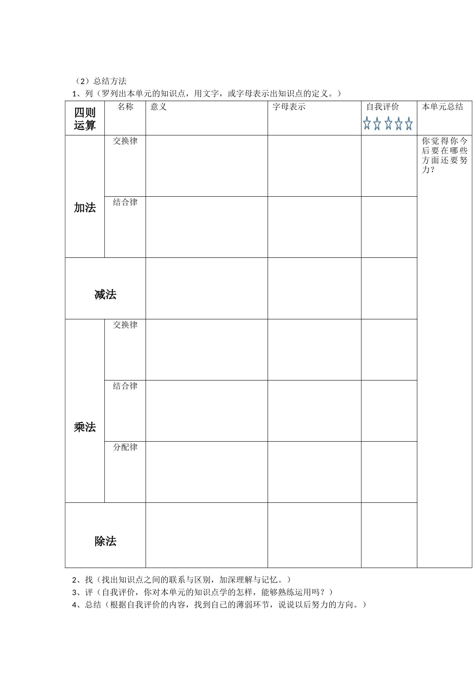 人教2011版小学数学四年级四则运算教案_第3页