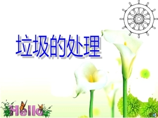 教科版小学科学六年级下册《垃圾的处理》