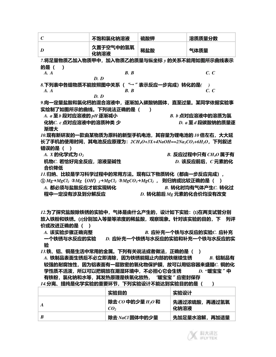 【文档】习题《材料的利用与发展》(浙教科学九上)_第2页