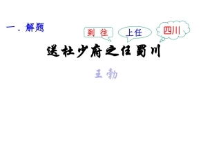 送杜少府之任蜀州-(5)