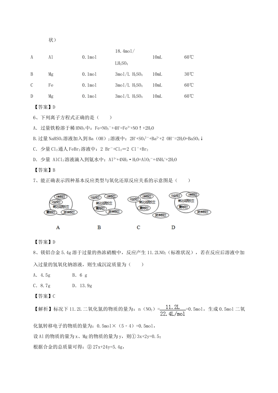 河南省郑州市二中高考化学二轮复习 考点各个击破 考前第83天 金属的腐蚀和防护（含解析）-人教版高三全册化学试题_第2页