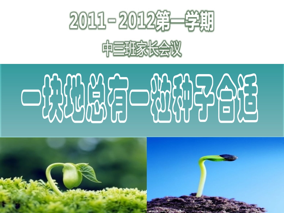 1.主题“一块地总有一粒种子合适”_第1页