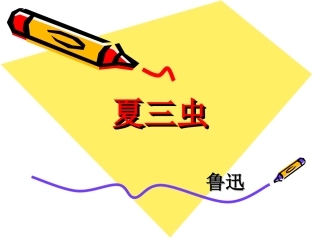 《夏三虫》课件