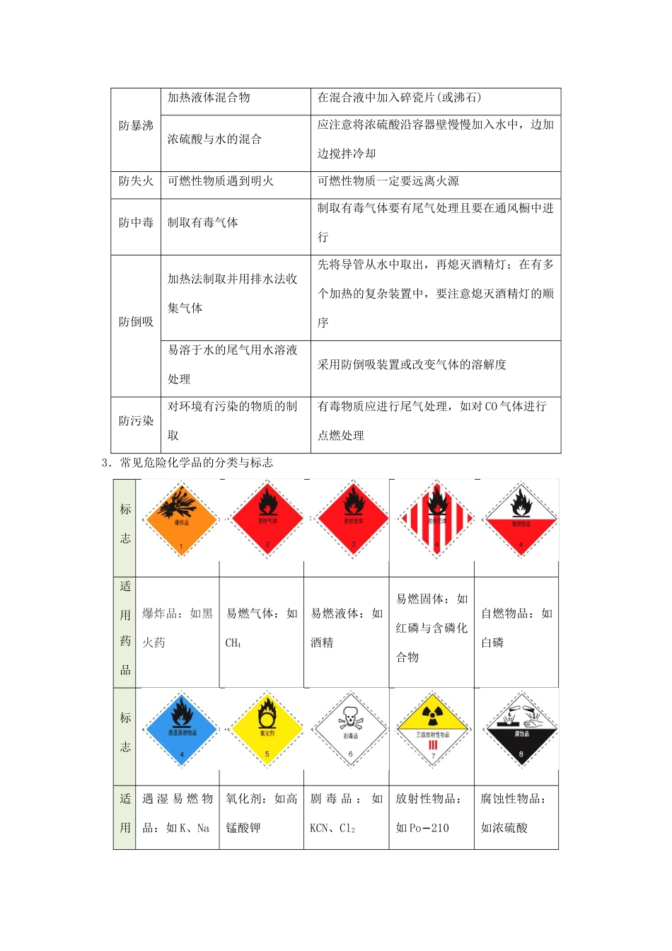 高中化学 每日一题 化学实验安全与基本操作 新人教版-新人教版高一全册化学试题_第3页