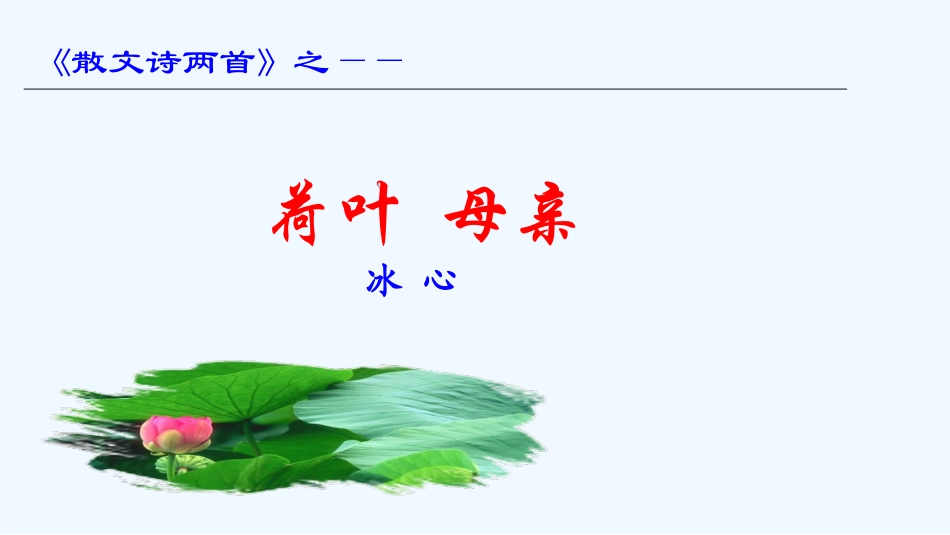 (部编)初中语文人教2011课标版七年级上册荷叶母亲-(4)_第2页