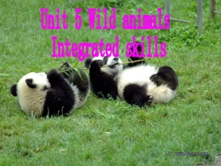 8AUnit5WildanimalsIntegratedskills
