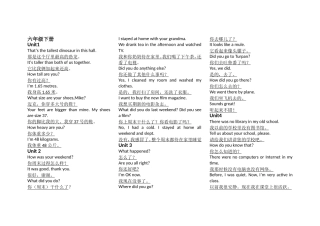 3-6英语常用表达法