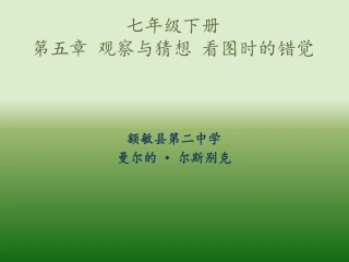 观察与猜想-看图时的错觉