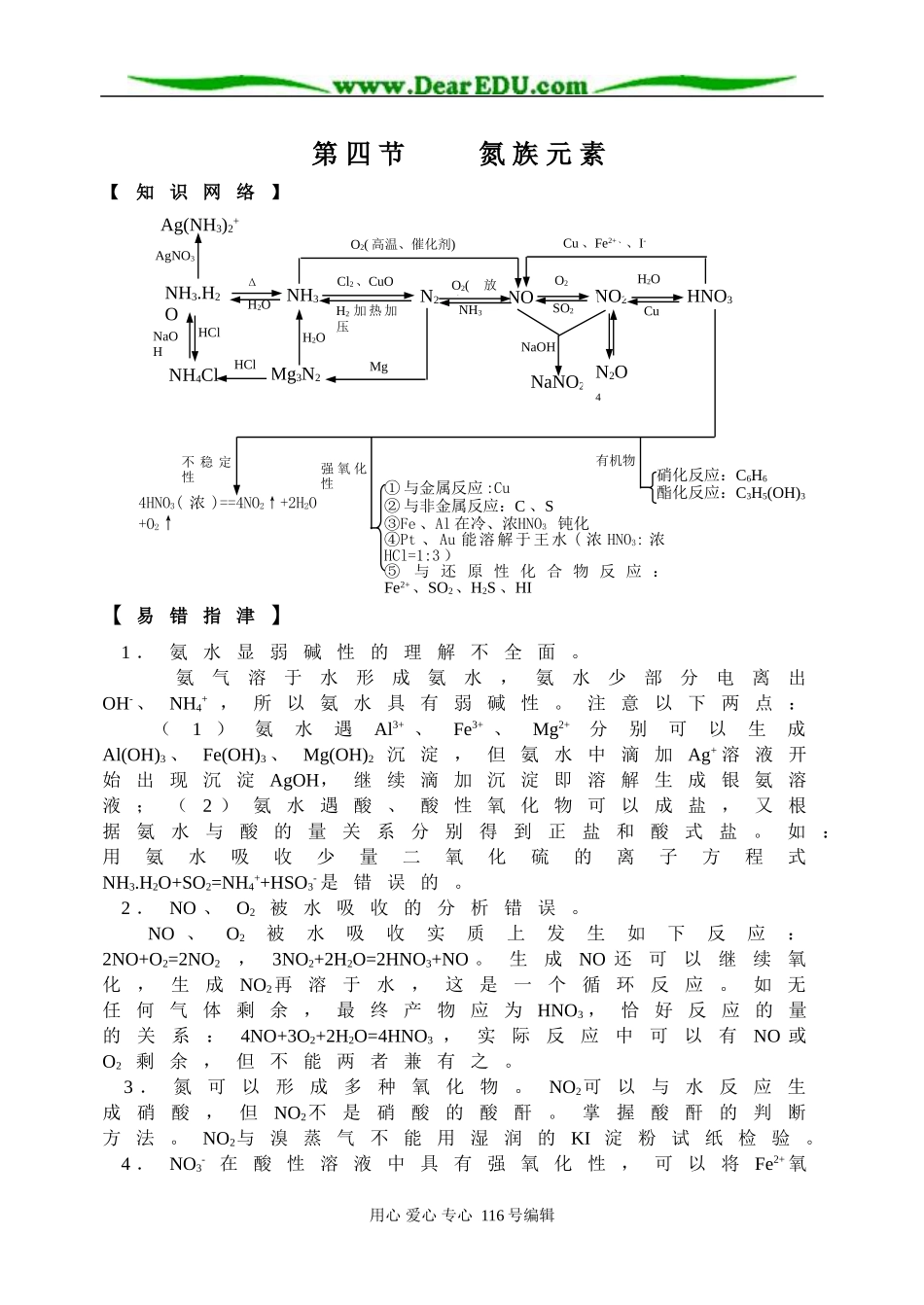 元素化合物－氮族元素_第1页