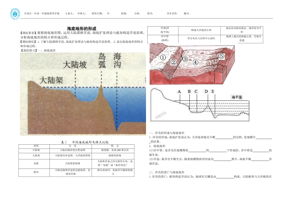 第三节海底地形的形成_第1页