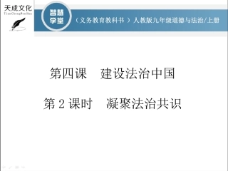 凝聚法治共识