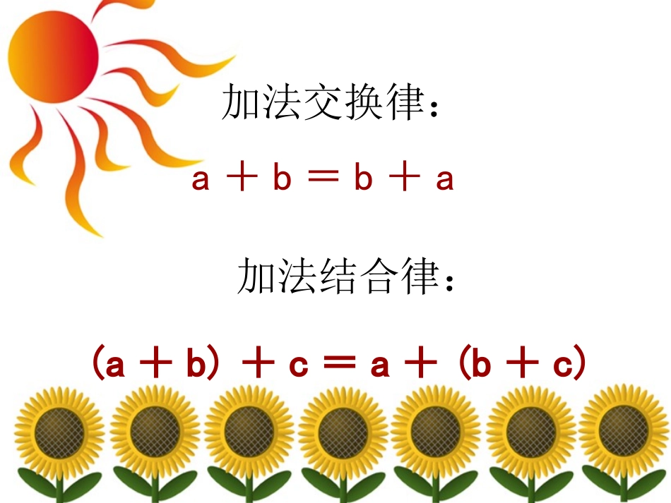 小学数学2011版本小学四年级乘法运算定律课件_第2页