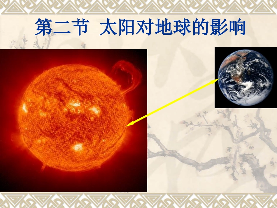 1.2-太阳对地球的影响-高中地理-ppt课件13-新人教版-必修1_第1页