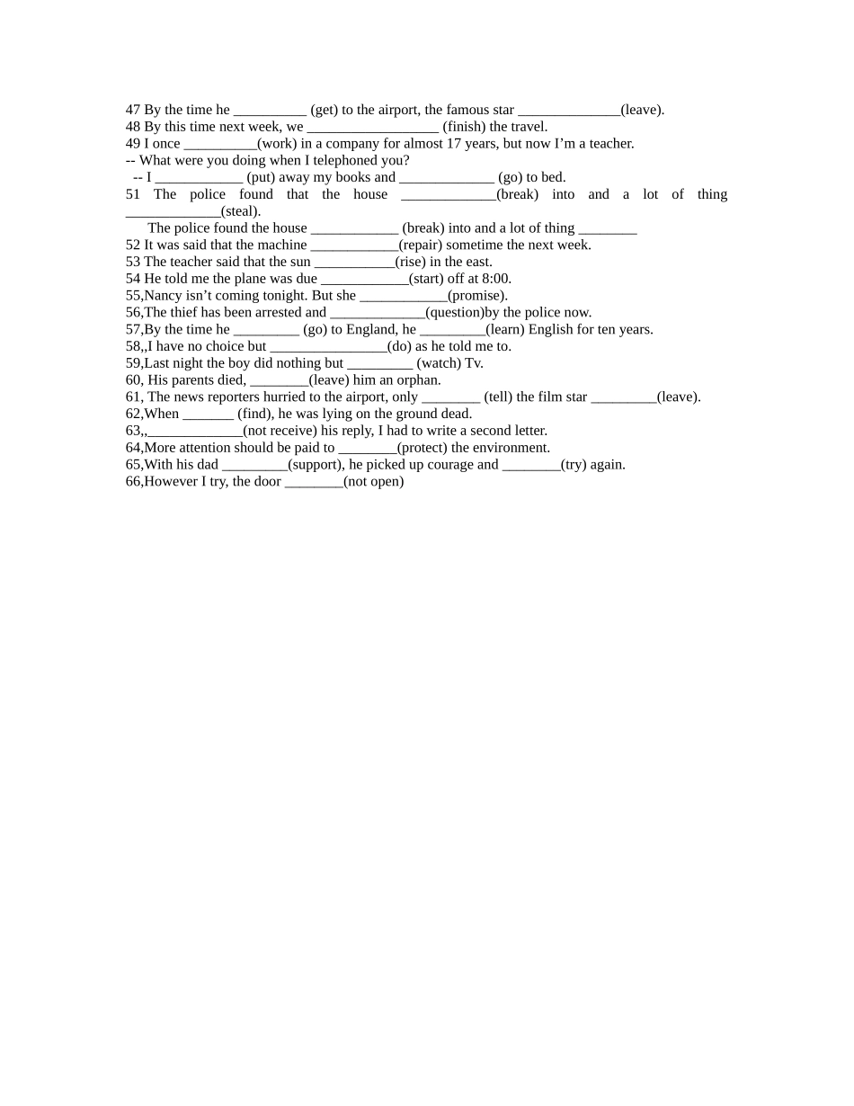 用动词适当形式填空_第2页