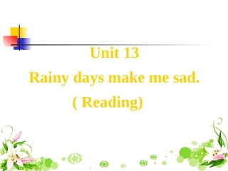 新目标九年级Unit13(reading)