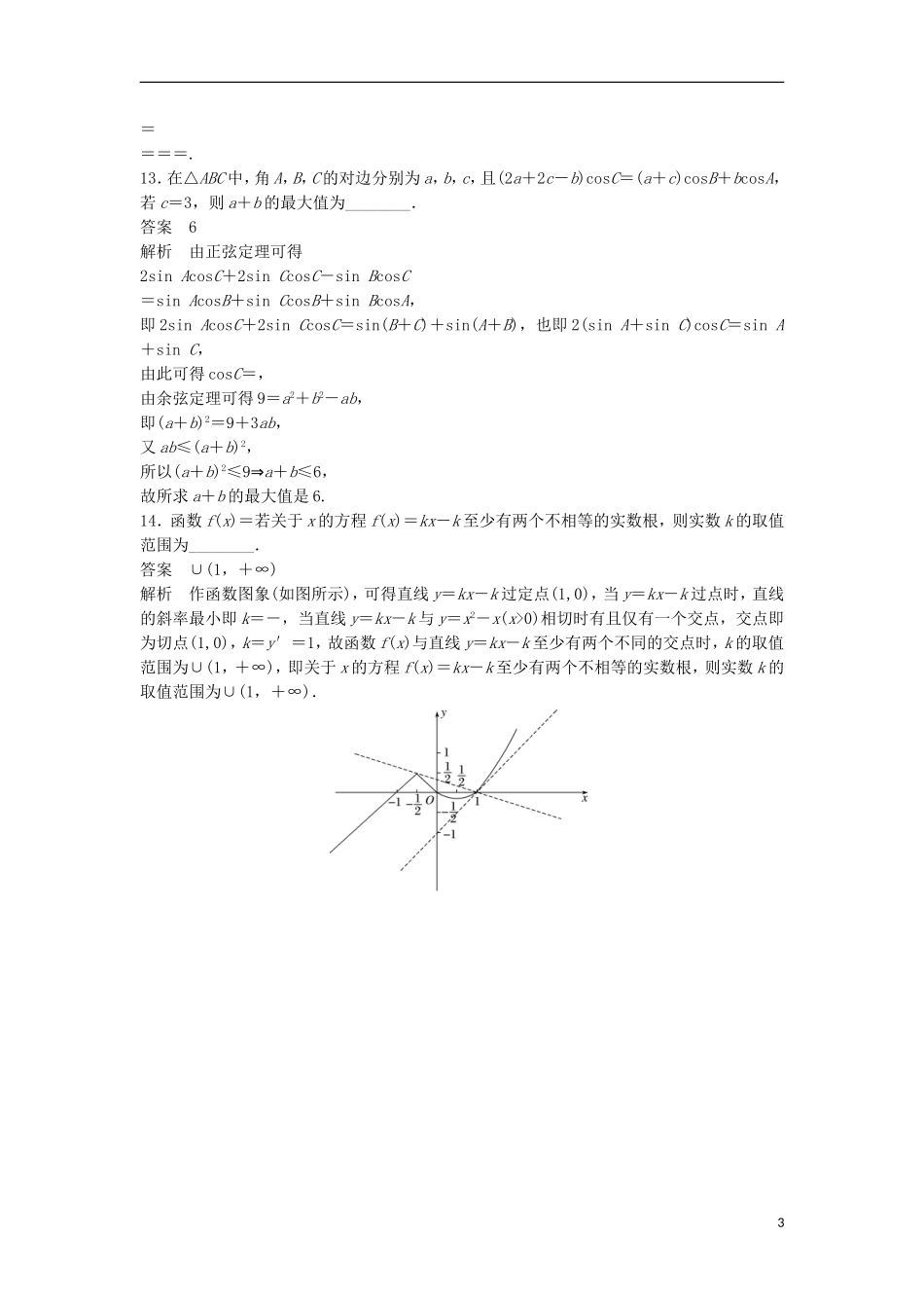 （江苏专用）高考数学总复习 考前三个月 小题满分练6 理-人教版高三全册数学试题_第3页
