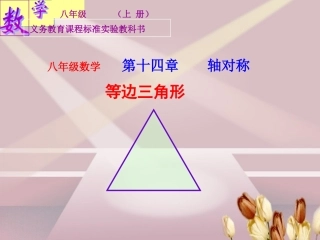 14.3.2等边三角形(2)