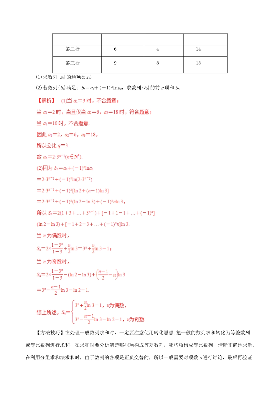 高考数学（考点解读命题热点突破）专题11 数列求和及数列的简单应用 文-人教版高三全册数学试题_第2页