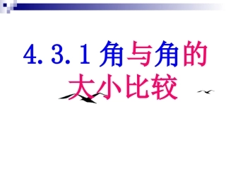 4.3.1角与角的大小比较-(2)