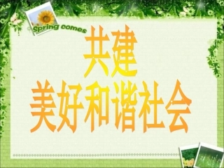 《2.3-共建美好和谐社会》课件4