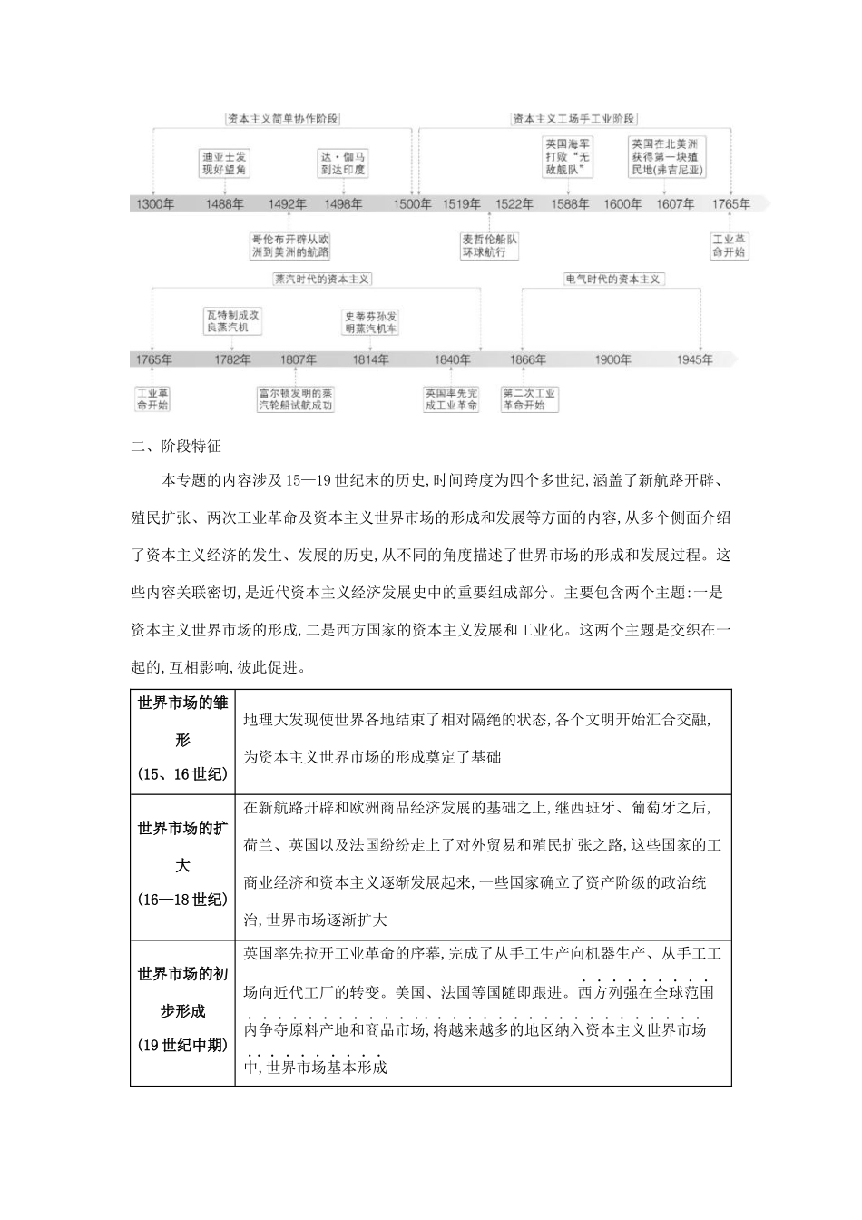 （浙江专版 ）高考历史一轮总复习 专题十五 走向世界的资本主义市场教师用书（含解析）-人教版高三全册历史试题_第3页