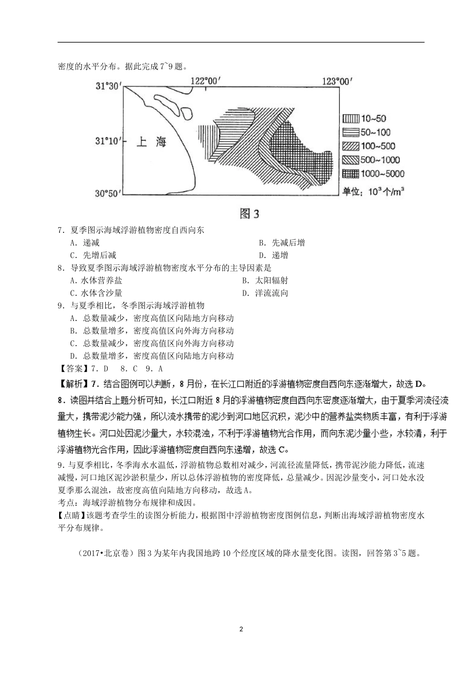 专题16-地理图形综合判读_第2页