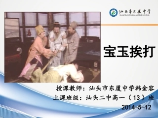 宝玉挨打东厦中学韩金容