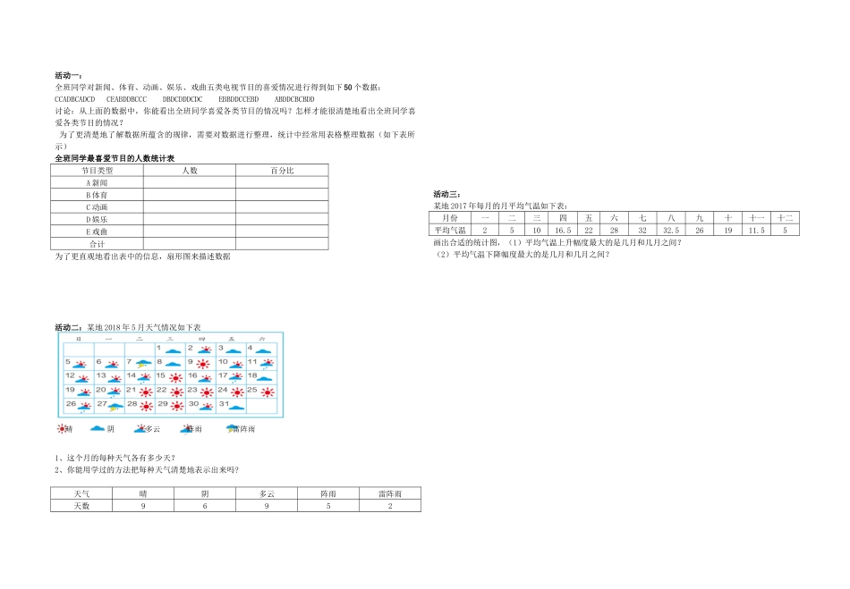 利用折线图、条形图、扇形图描述数据_第1页