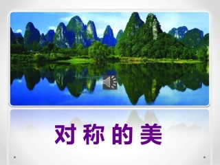 人教2011版小学数学二年级欣赏——对称的美