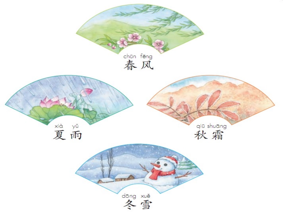 (部编)人教语文2011课标版一年级下册1.《春夏秋冬》课件_第3页