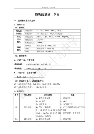 到实验室去：探究酸和碱的化学性质