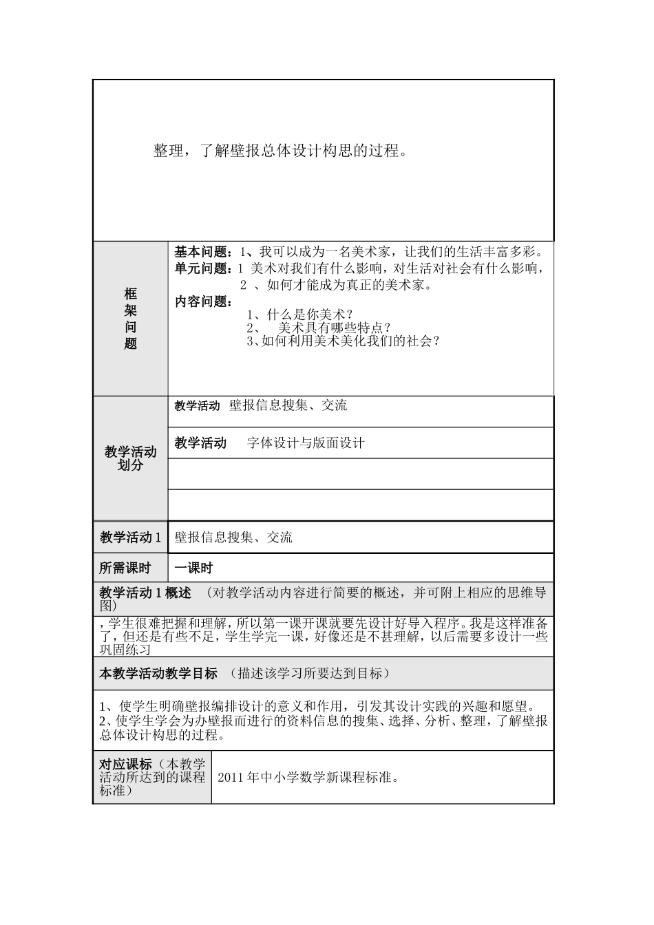 “《我的单元主题名》问题化教学设计方案”_第2页