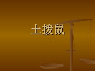 《土拨鼠》课件